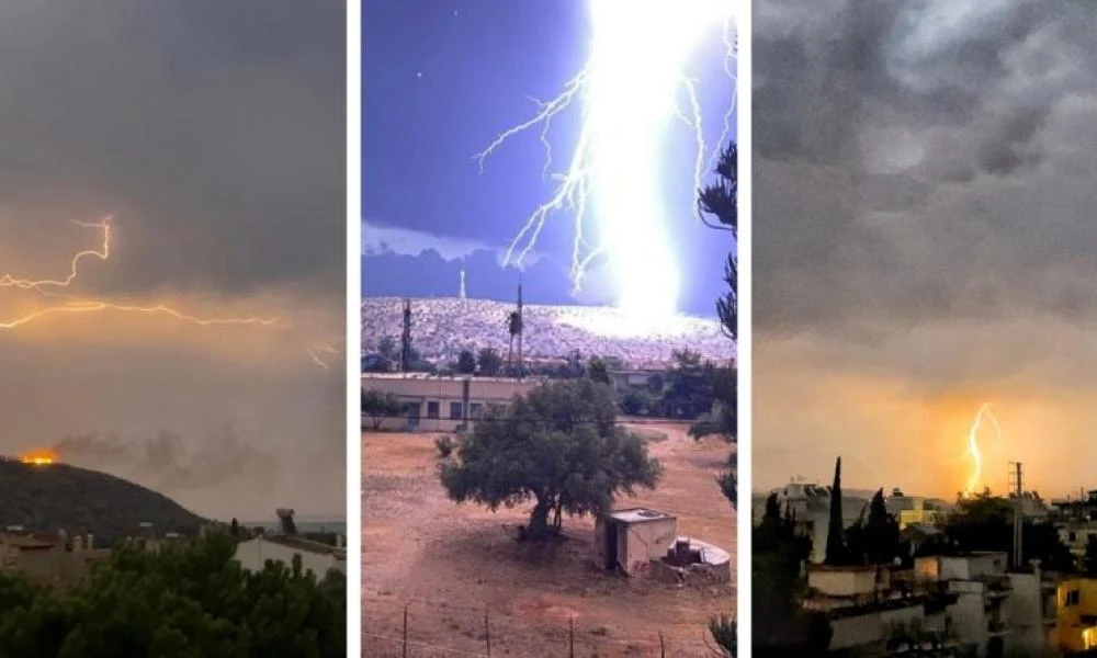 Μπαράζ πυρκαγιών στην Ελλάδα από τους κεραυνούς: 12 φωτιές από 300 κεραυνούς που έπεσαν στην Αττική σε μόλις 3 ώρες